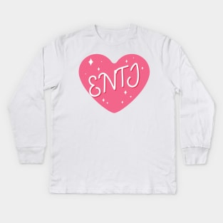 ENTJ personality typography Kids Long Sleeve T-Shirt